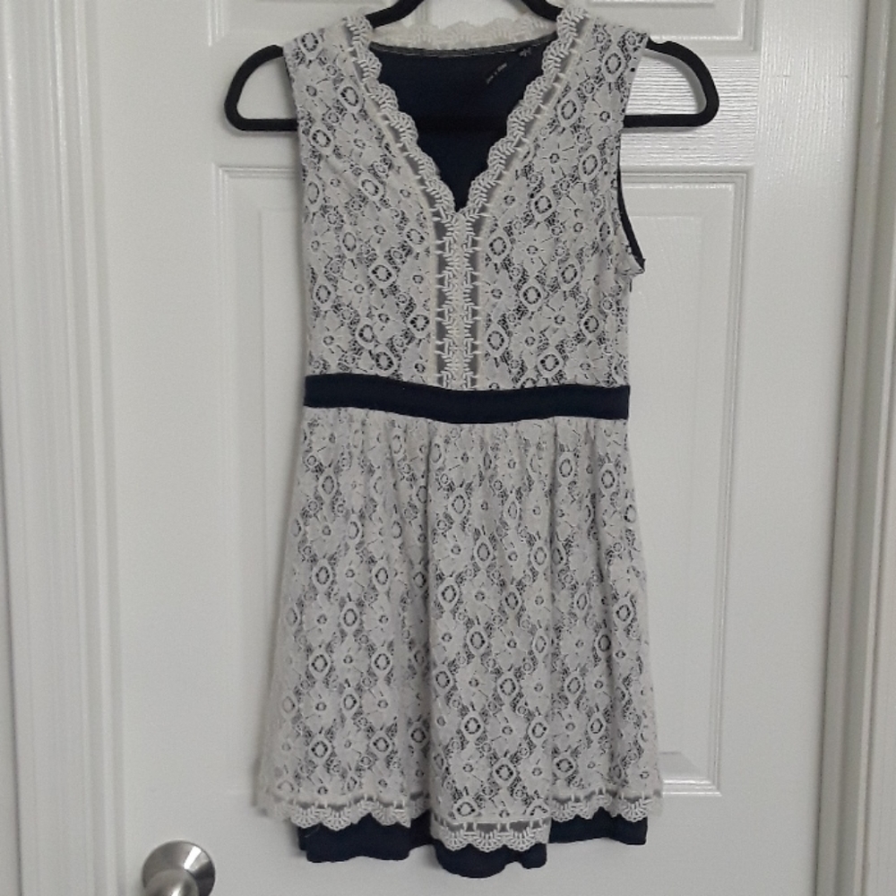 Doe & Rae dress with lace overlay Size S